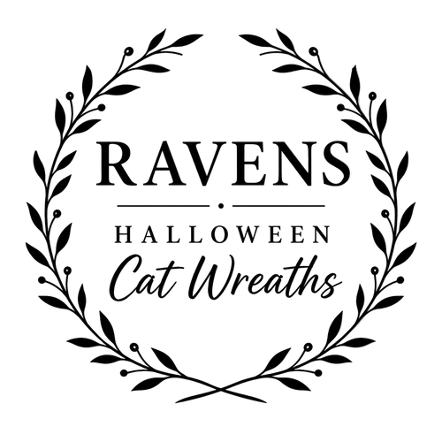 RavensHalloweenCatWreaths